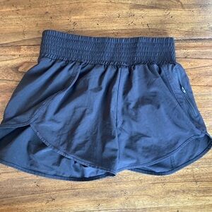 Women's Black High Waisted Athletic Shorts-Never Worn